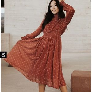 Böhme Art Deco midi dress